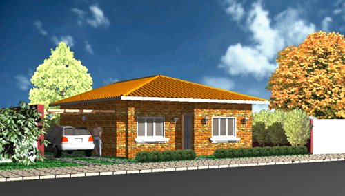 Hausbau Model 1 - Immobilien Paraguay